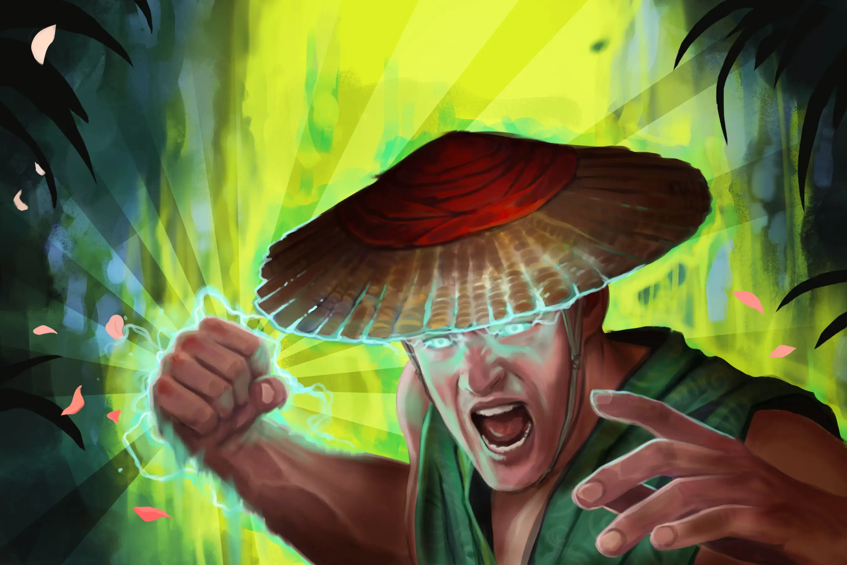 Image of man rasing fist and shouting